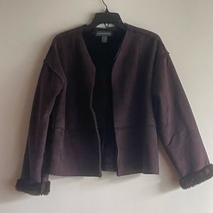Banana Republic, size large faux shearling lined jacket.